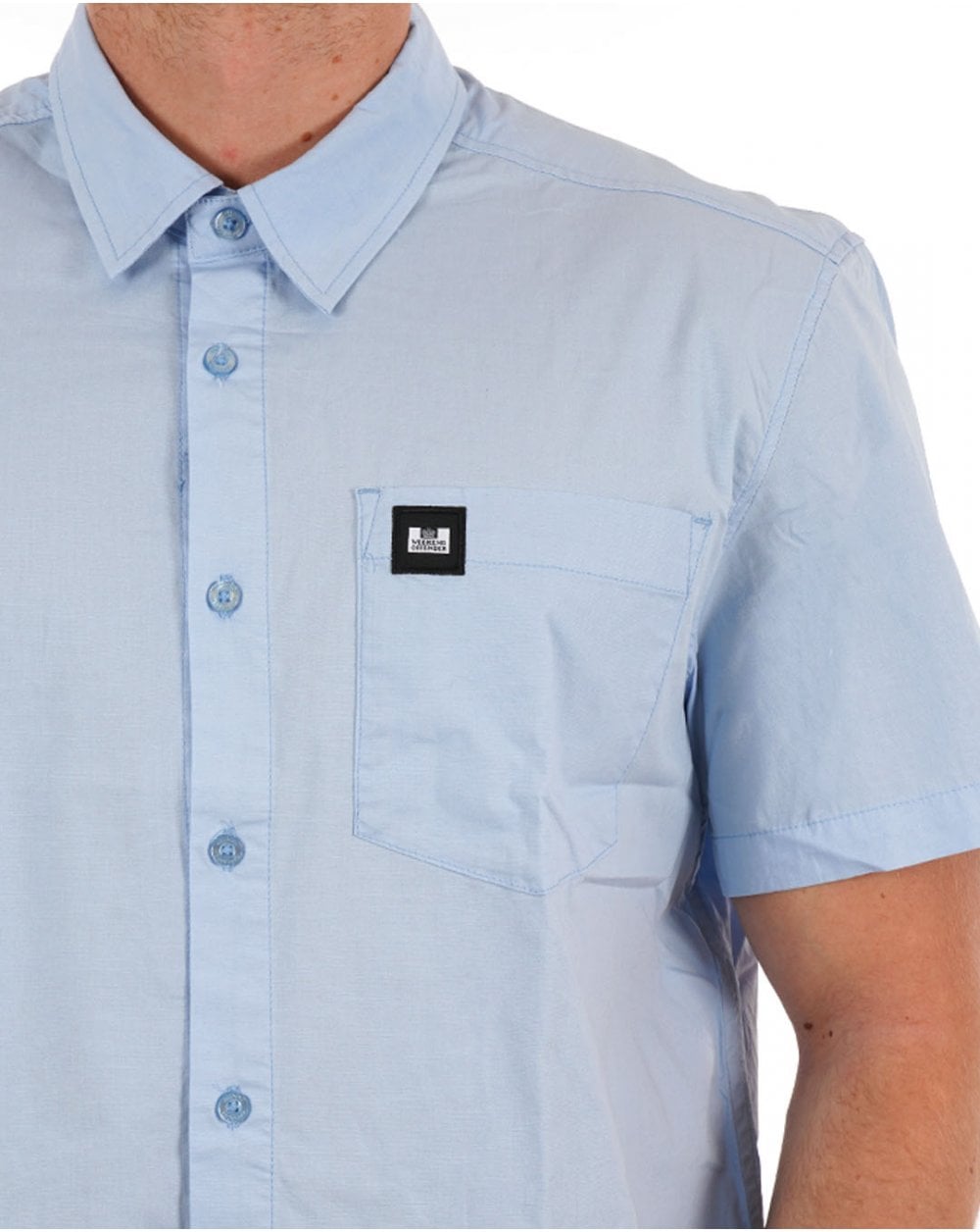 Weekend Offender Borak SS Shirt Himmelblau