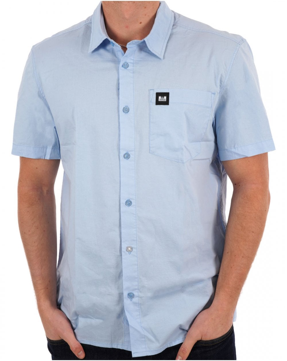 Weekend Offender Borak SS Shirt Himmelblau