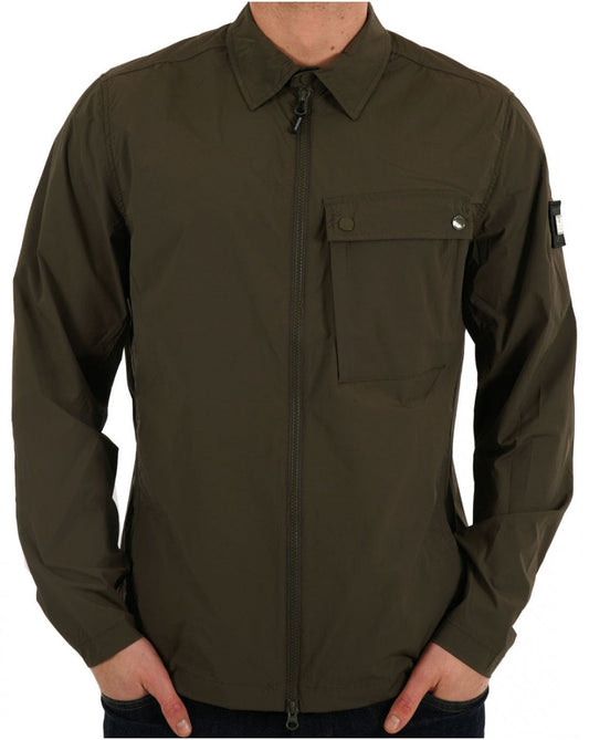 Weekend Offender Weekend Offender Southbank Overshirt Khaki Grün