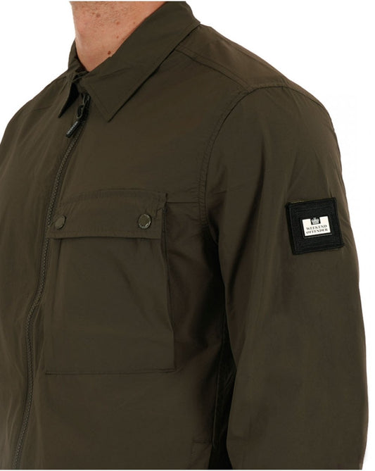 Weekend Offender Weekend Offender Southbank Overshirt Khaki Grün