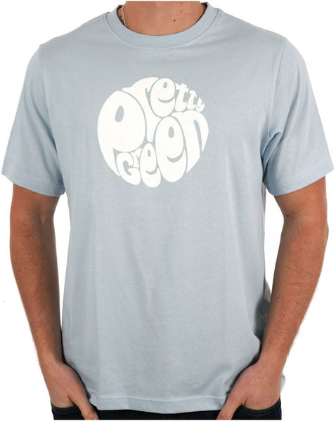 Pretty Green Gillespie Logo T Shirt Light Blue