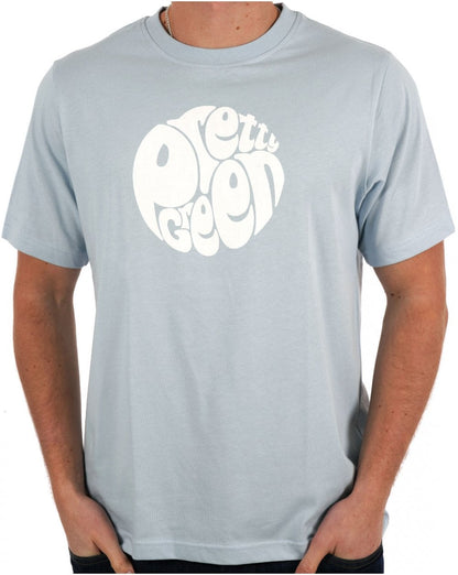 Pretty Green Gillespie Logo T-Shirt Hellblau