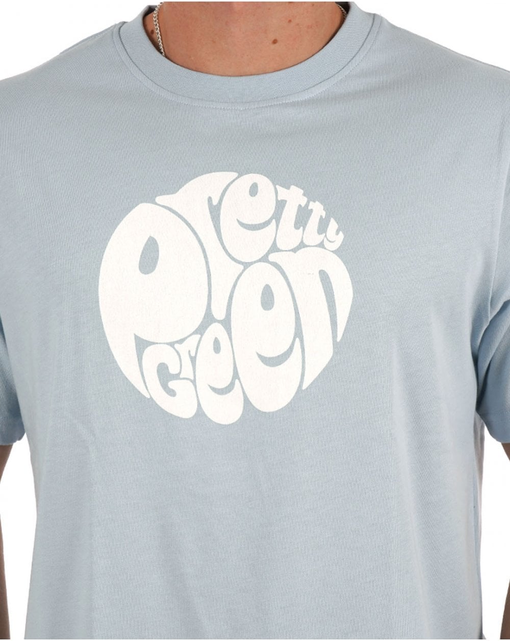 Pretty Green Gillespie Logo T-Shirt Hellblau