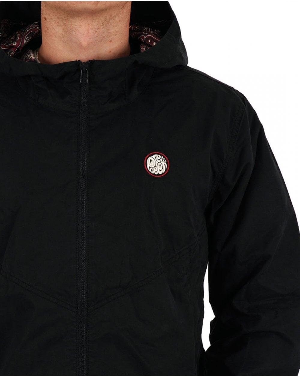 Pretty Green Feltham Kapuzenjacke Schwarz
