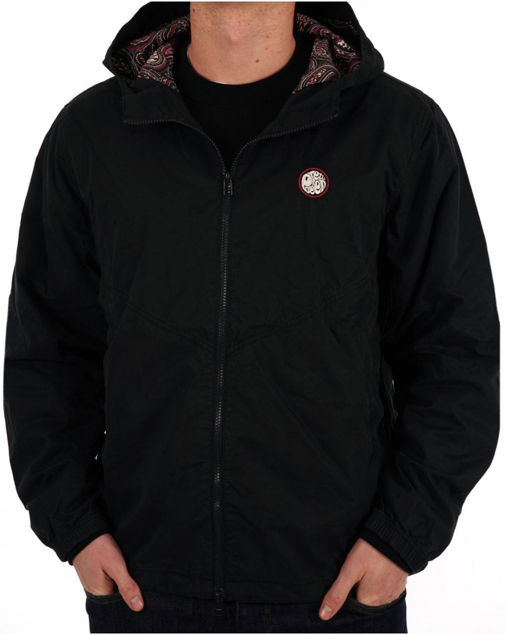 Pretty Green Feltham Kapuzenjacke Schwarz