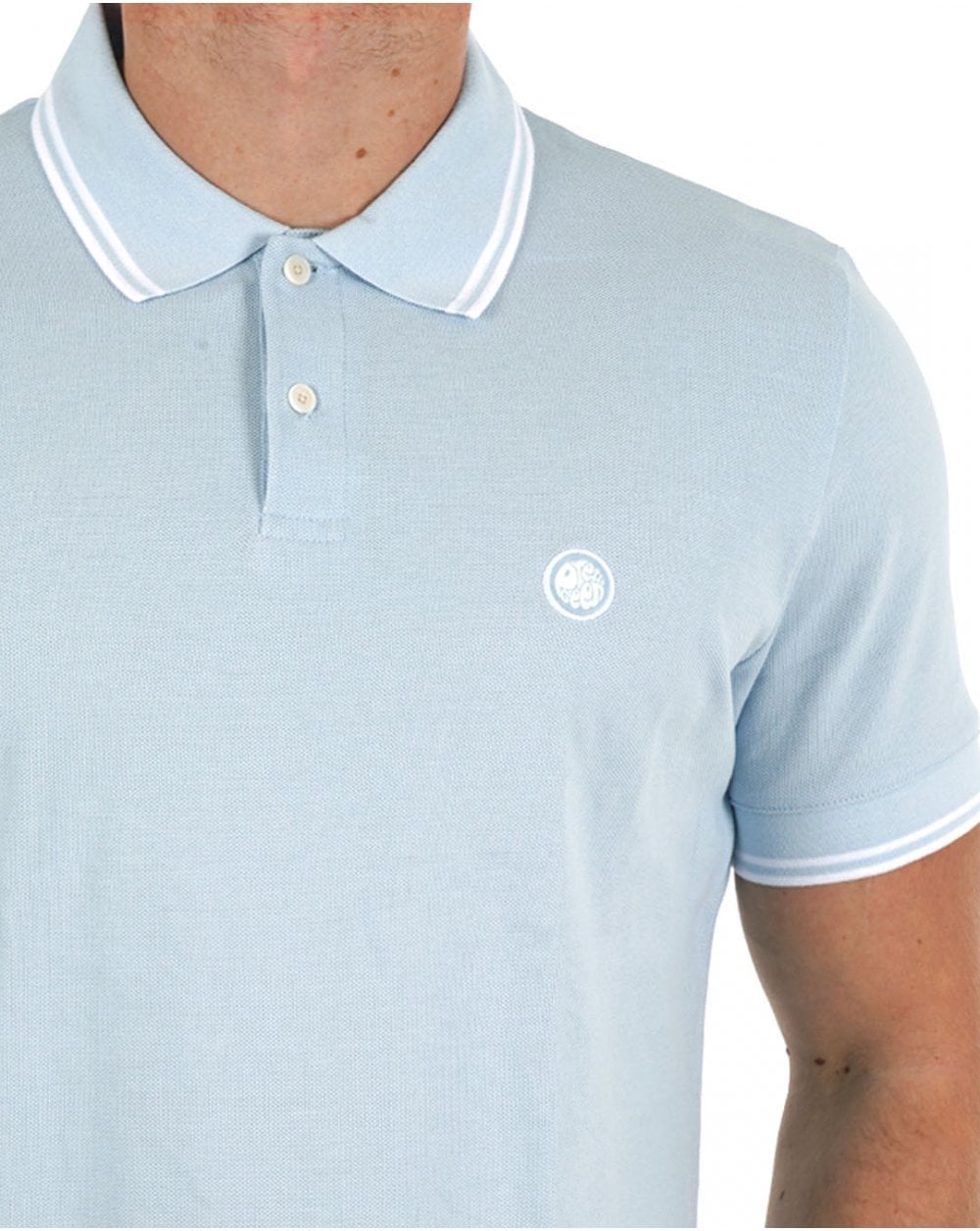 Pretty Green Barton Poloshirt Hellblau