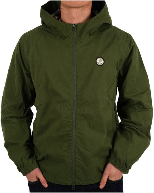 Pretty Green Pretty Green Feltham Kapuzenjacke Khakigrün