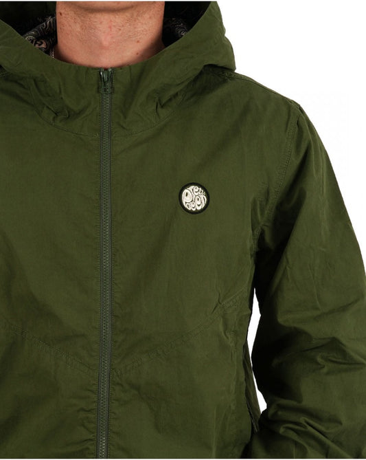 Pretty Green Pretty Green Feltham Kapuzenjacke Khakigrün