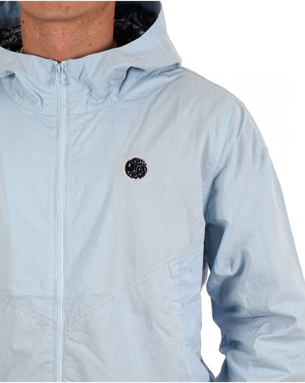 Pretty Green Feltham Kapuzenjacke Hellblau