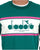 Diadora Logo Crew Sweatshirt Green/White/Pink