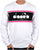 Diadora Logo Crew Sweatshirt White/Black/Pink