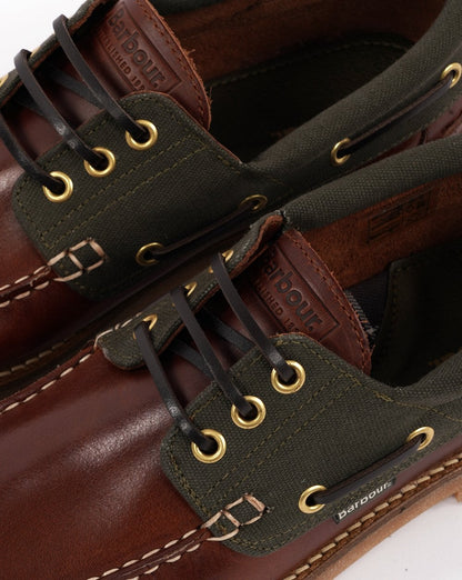 Barbour Deck Bootsschuh Mahagoni
