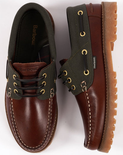 Barbour Deck Bootsschuh Mahagoni