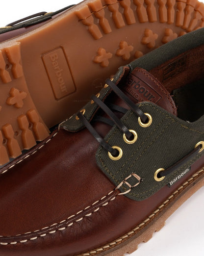 Barbour Deck Bootsschuh Mahagoni
