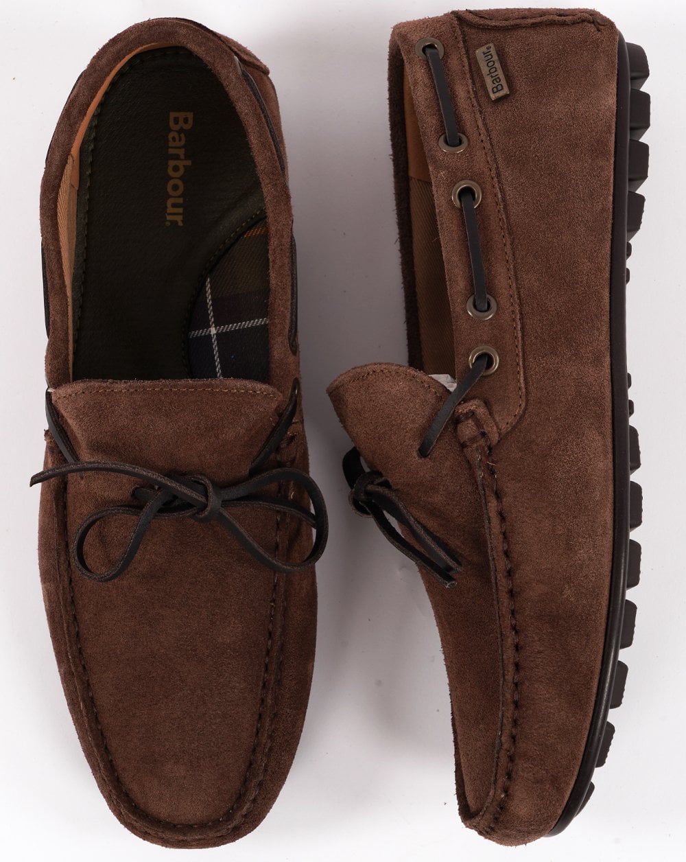 Barbour Courage Driving Shoe Choco Wildleder