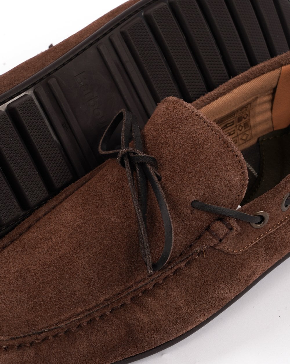 Barbour Courage Driving Shoe Brown Suede