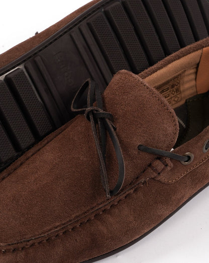 Barbour Courage Driving Shoe Choco Wildleder