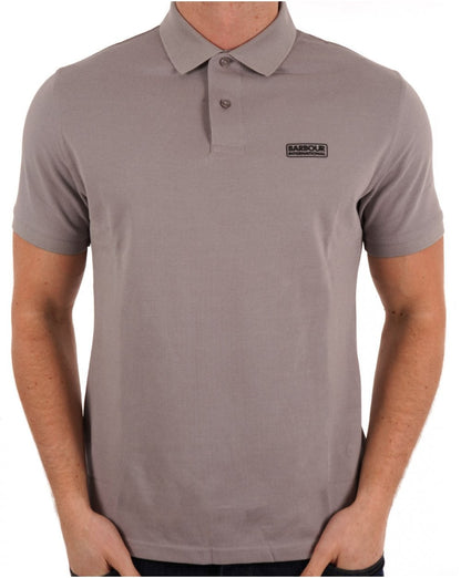 Barbour International Essential Poloshirt in Hellschiefergrau