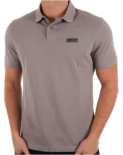 Barbour International Essential Poloshirt in Hellschiefergrau
