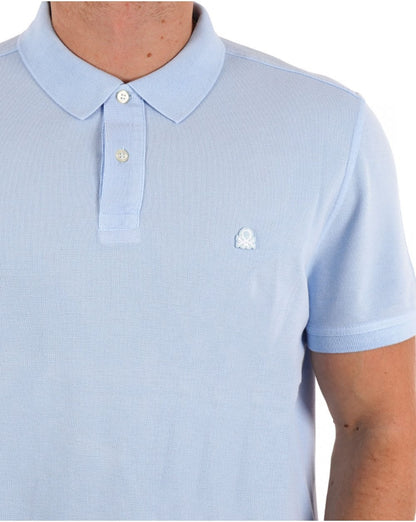 Benetton Poloshirt Himmelblau