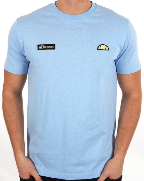 Ellesse Floran T Shirt Sky Blue - Gold