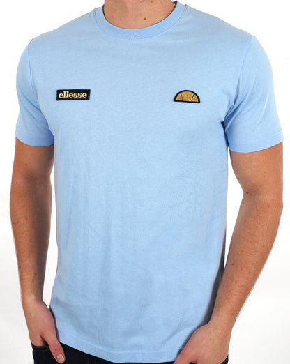 Ellesse Floran T-Shirt Himmelblau - Gold