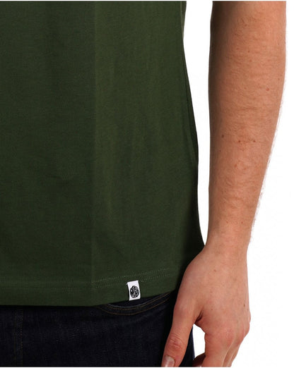 Pretty Green Gillespie Logo T-Shirt Dunkelgrün
