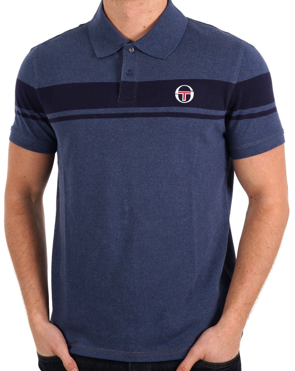 Sergio Tacchini Young Line Polo Denim Blau