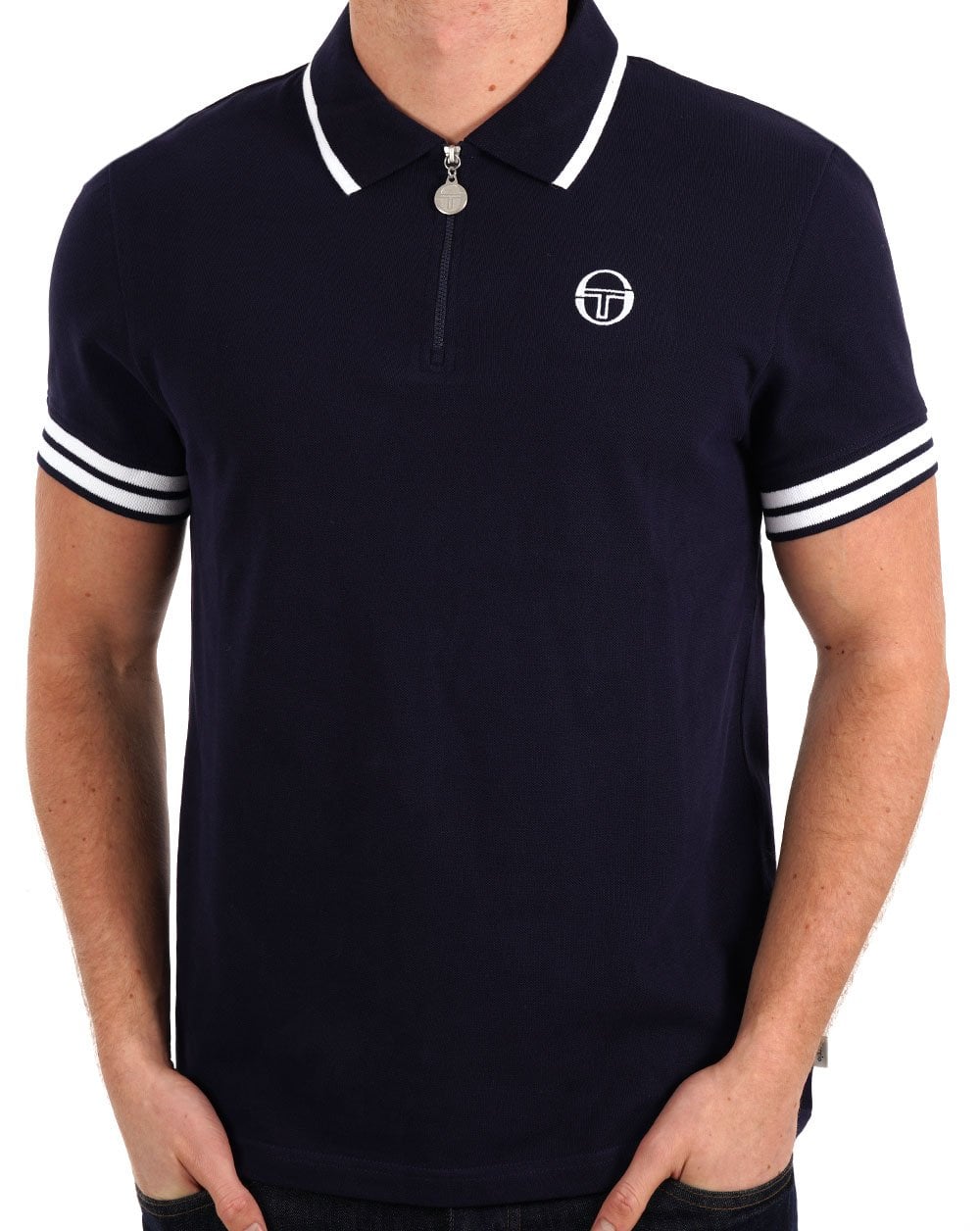 Sergio Tacchini Iceberg 1/4 Zip Polo Marineblau