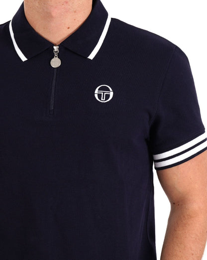 Sergio Tacchini Iceberg 1/4 Zip Polo Marineblau