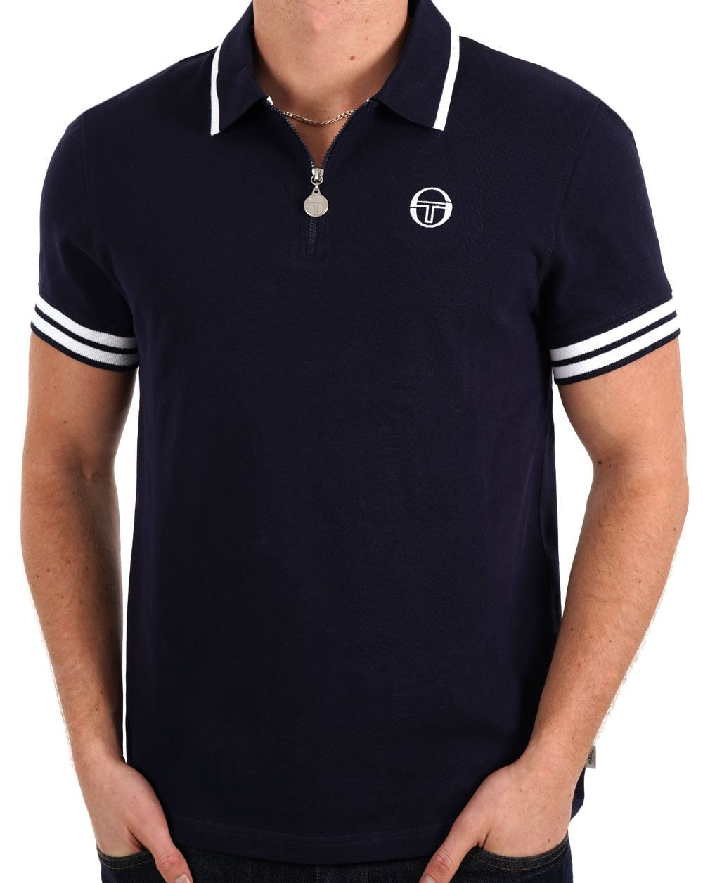 Sergio Tacchini Iceberg 1/4 Zip Polo Marineblau