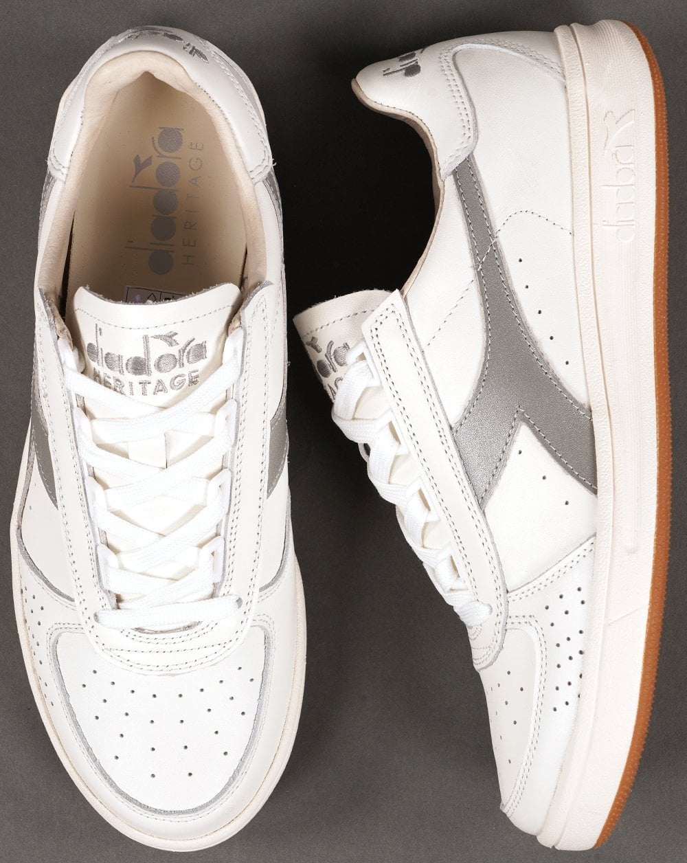 Diadora B Elite 84 Italia Sneaker Weiß / Silber