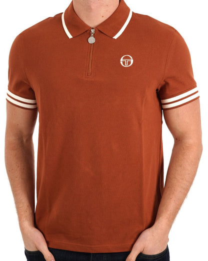 Sergio Tacchini Iceberg 1/4 Zip Polo Mokka