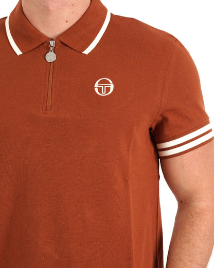 Sergio Tacchini Iceberg 1/4 Zip Polo Mokka