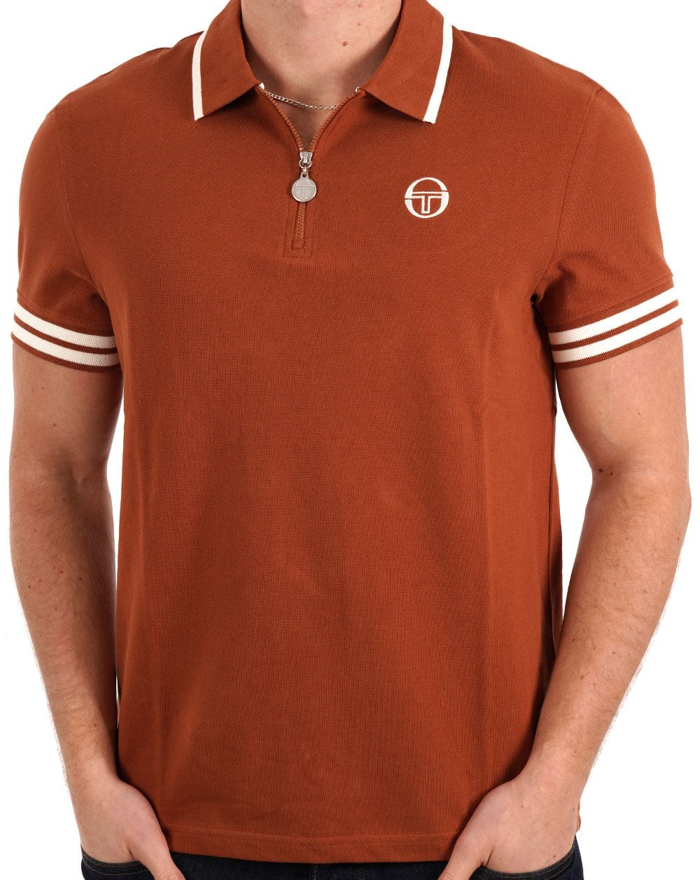 Sergio Tacchini Iceberg 1/4 Zip Polo Mokka