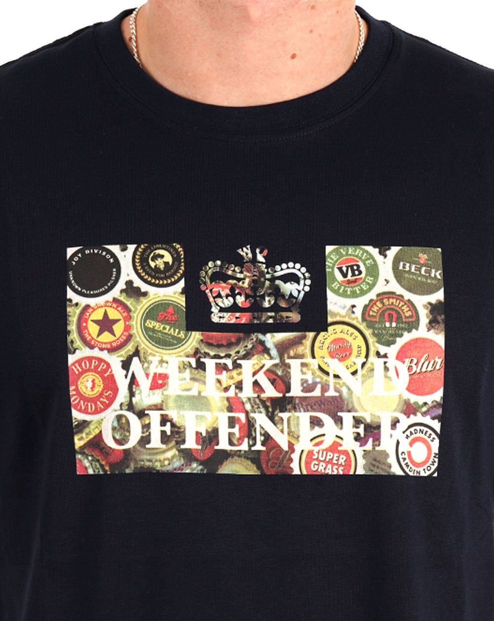 Weekend Offender Caps T-Shirt Marineblau