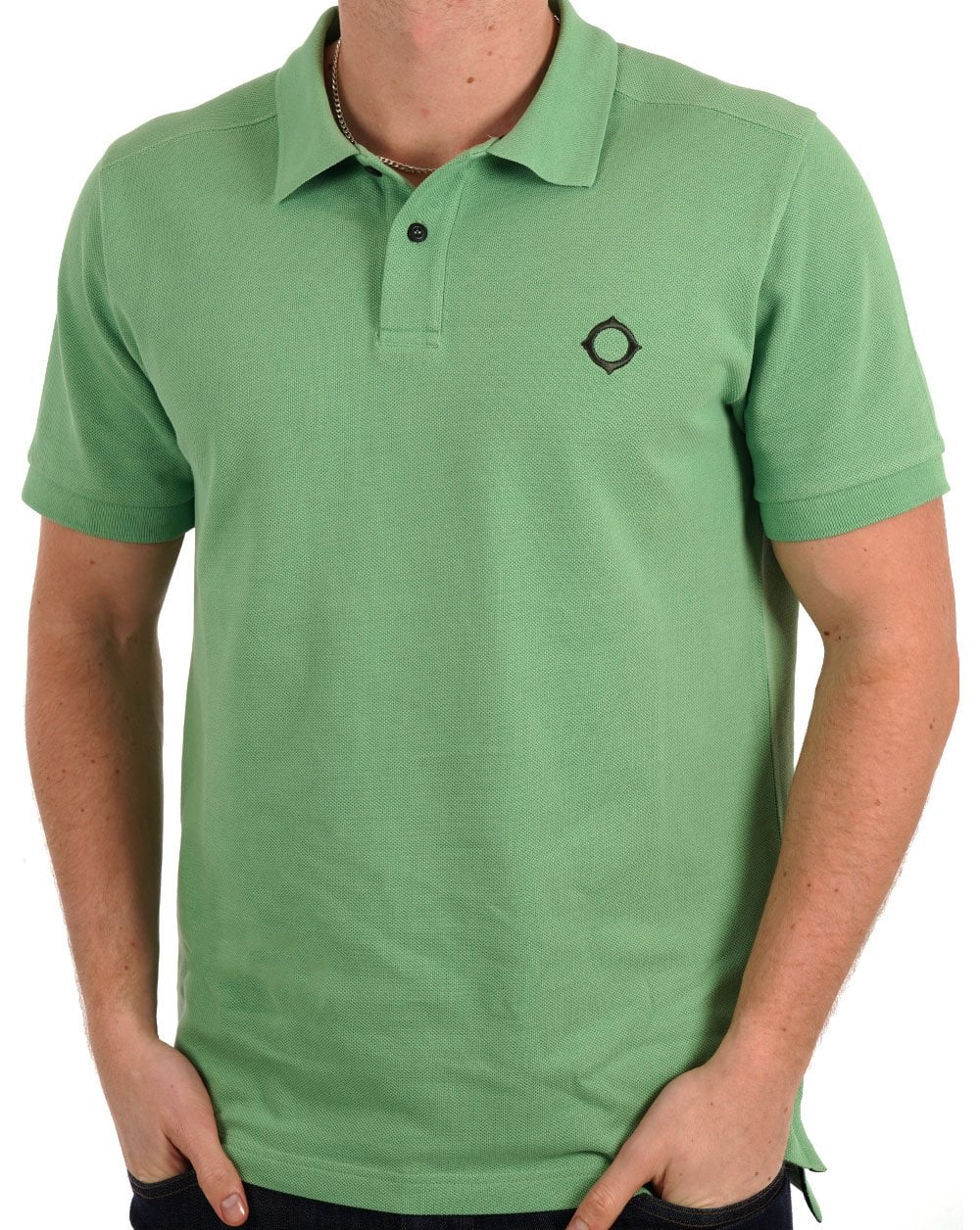 MA.STRUM Piqué-Poloshirt Fresh Green