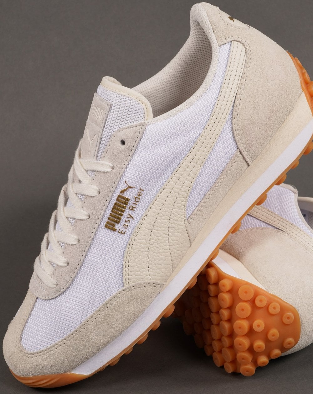 Puma Easy Rider Trainer Weiß - Elfenbein Wildleder