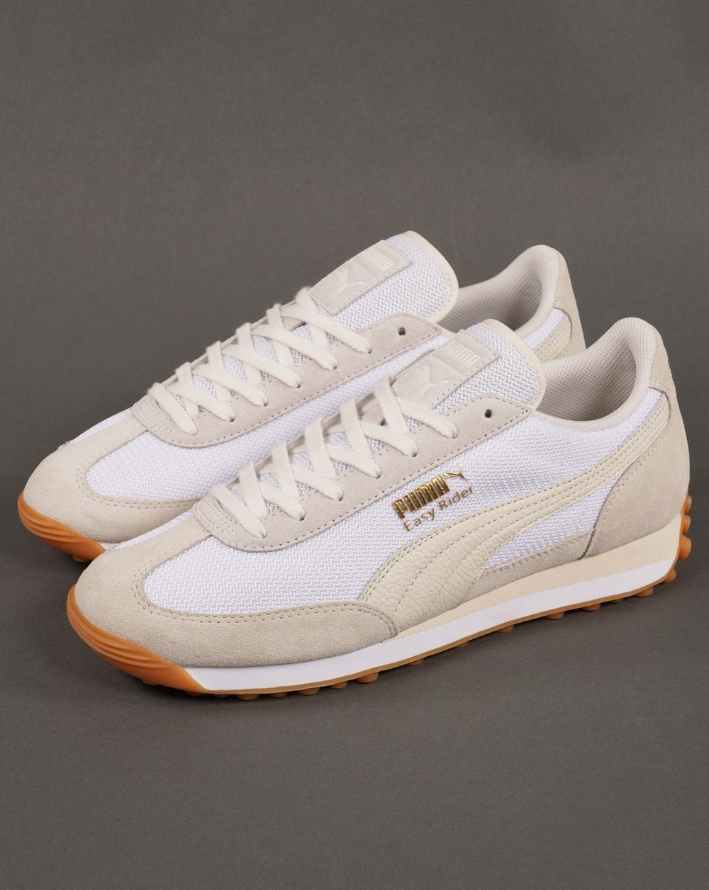 Puma Easy Rider Trainer Weiß - Elfenbein Wildleder