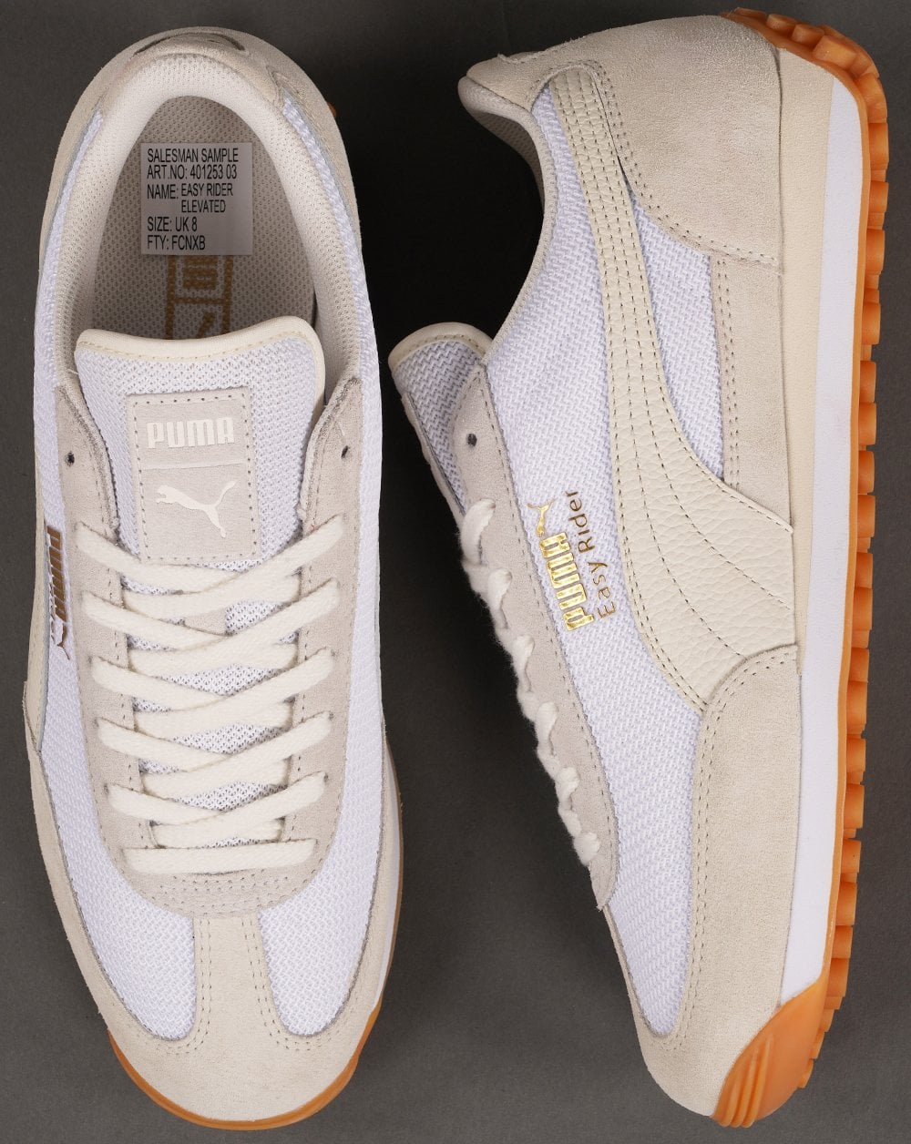 Puma Easy Rider Trainer Weiß - Elfenbein Wildleder