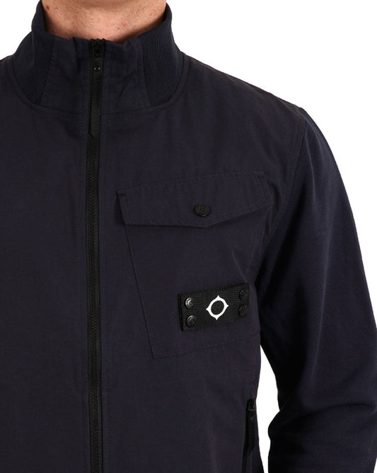 Ma.Strum MA.STRUM Mixed Media FZ Jacke Tintenblau