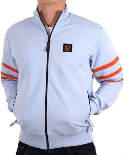 Trojan – Trainingsjacke mit Streifenärmeln, Puderblau
