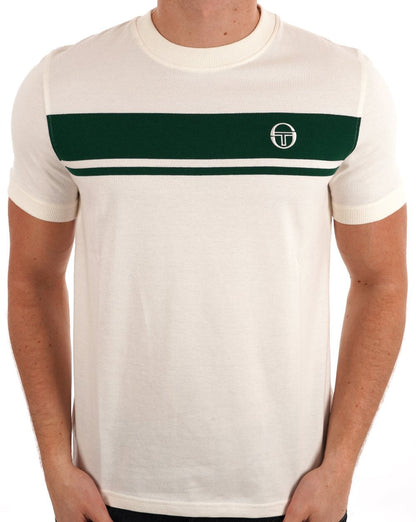 Sergio Tacchini Masters T-Shirt Gardenia/Grün