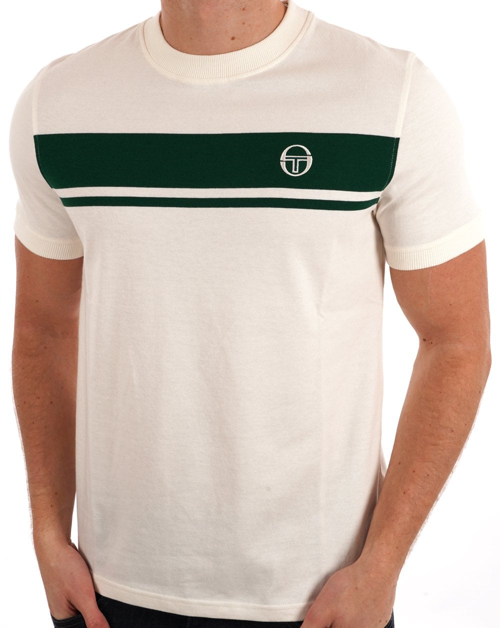Sergio Tacchini Masters T-Shirt Gardenia/Grün