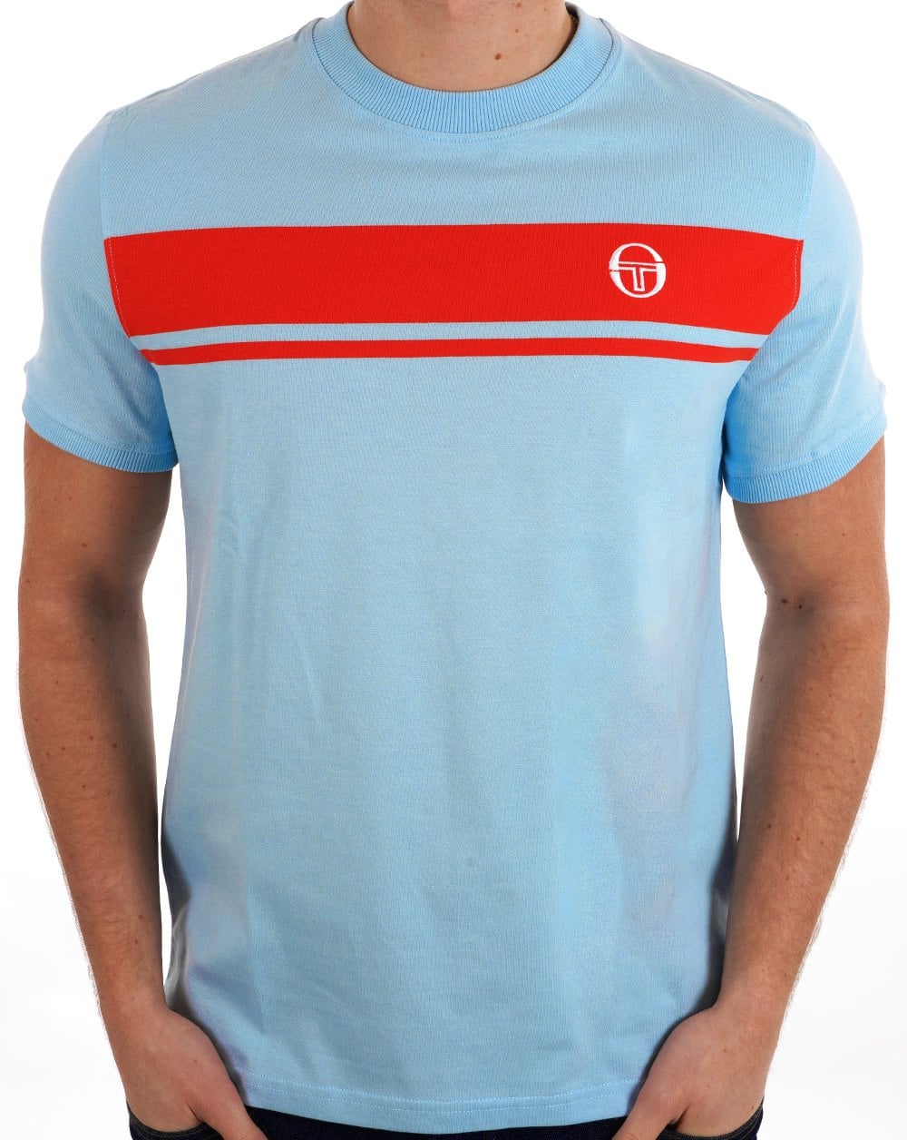 Sergio Tacchini Masters T-Shirt Himmelblau/Grenadine