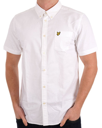 Lyle &amp; Scott Oxford Kurzarmhemd Weiß