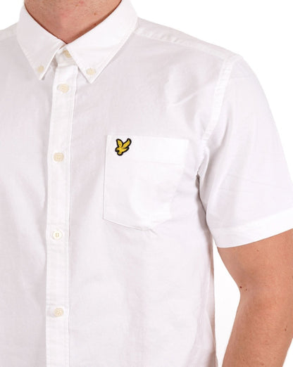 Lyle &amp; Scott Oxford Kurzarmhemd Weiß