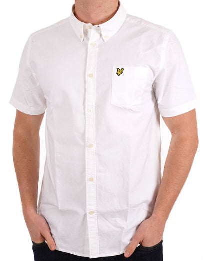 Lyle &amp; Scott Oxford Kurzarmhemd Weiß