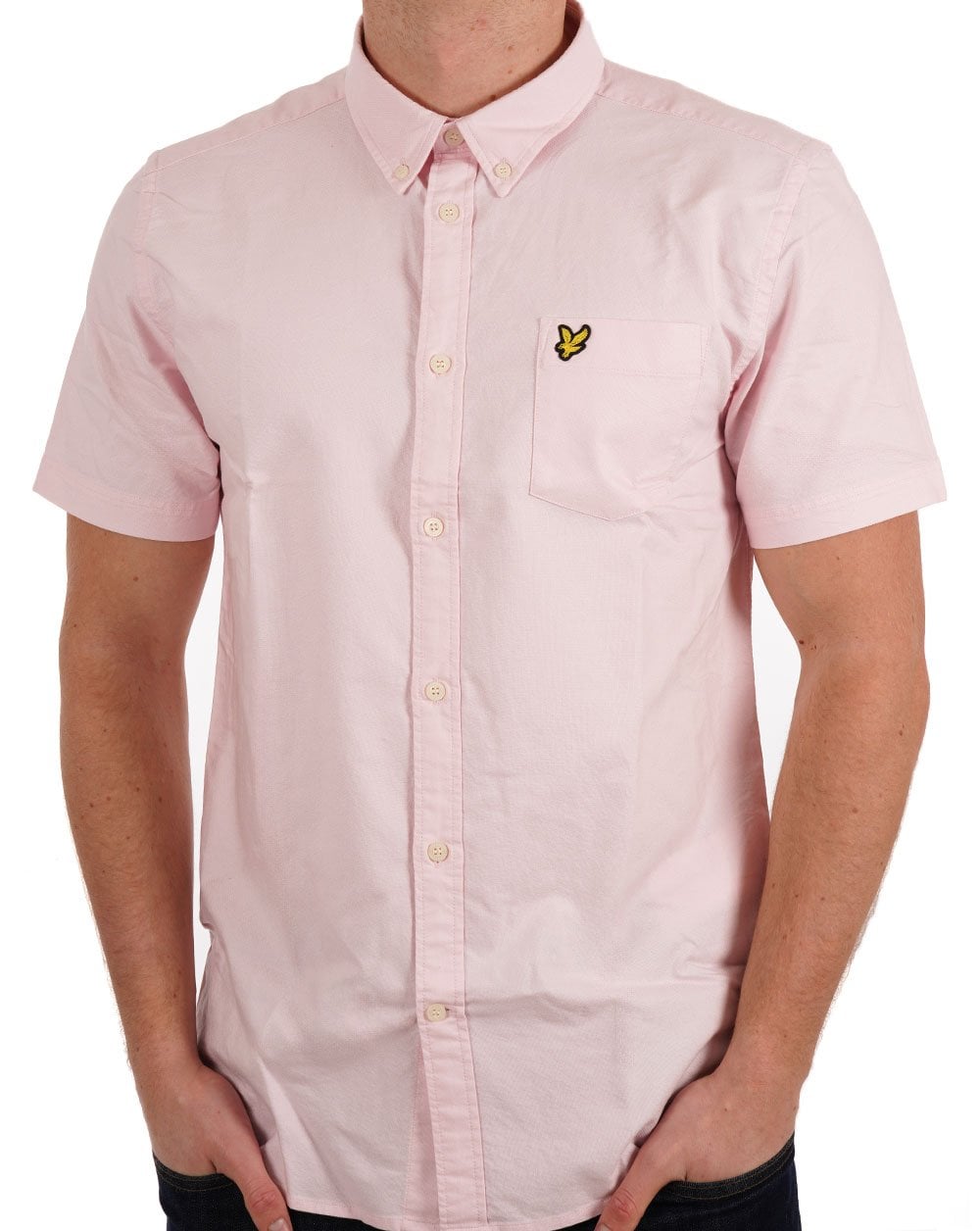 Lyle &amp; Scott Oxford Kurzarmhemd Hellrosa