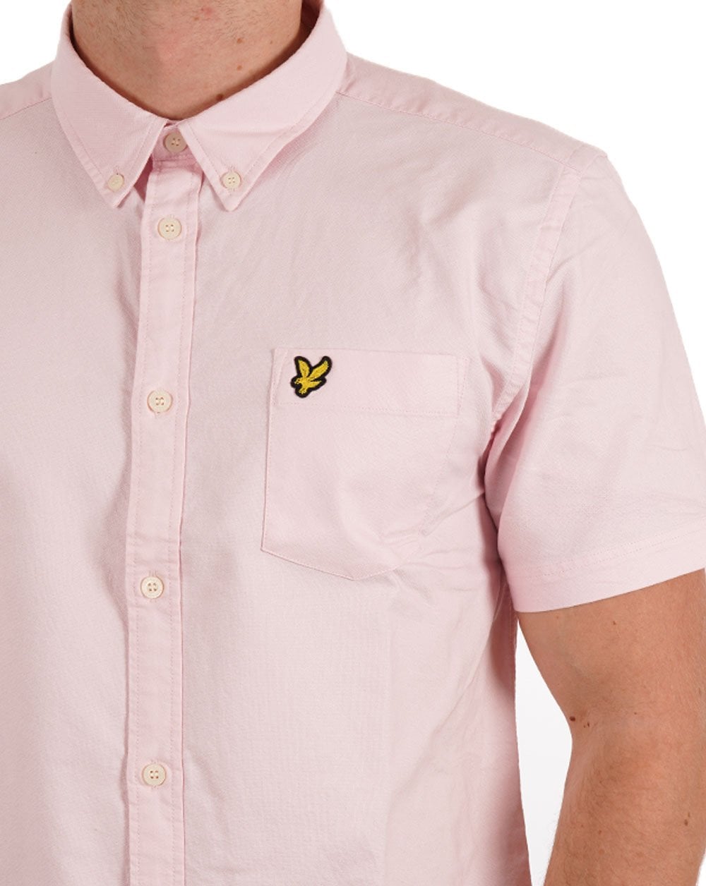 Lyle &amp; Scott Oxford Kurzarmhemd Hellrosa